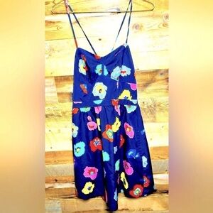 American Eagle Outfitters floral sun dress pockets mini sweetheart cinched flare